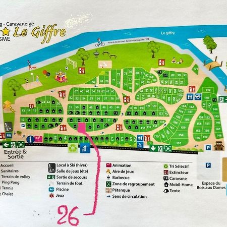 Bungalow 3 Chambres Pour 6 Pers Avec Climatisation Camping 3 Etoiles サモエンヌ エクステリア 写真